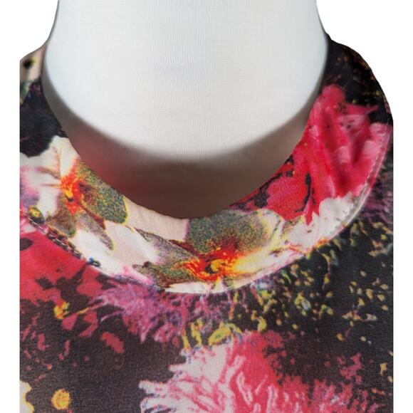 Poly chiffon Trapeze dress no brand Bust to 38" Length 39" - Picture 4 of 5